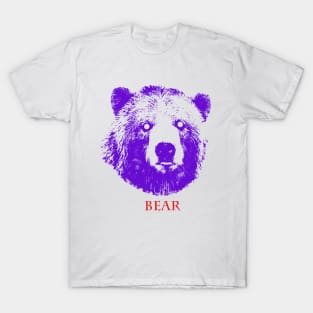 blue bear head T-Shirt